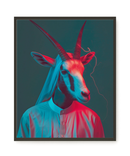 Neon Antelope Canvas Print