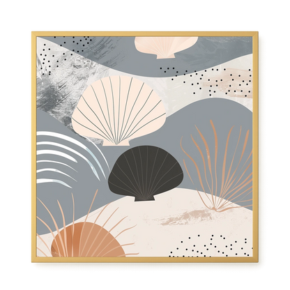 Abstract Shells Canvas Print