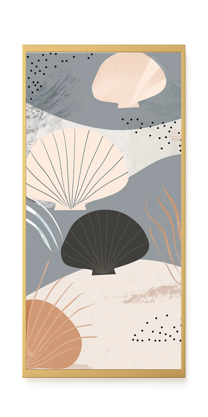 Abstract Shells Canvas Print