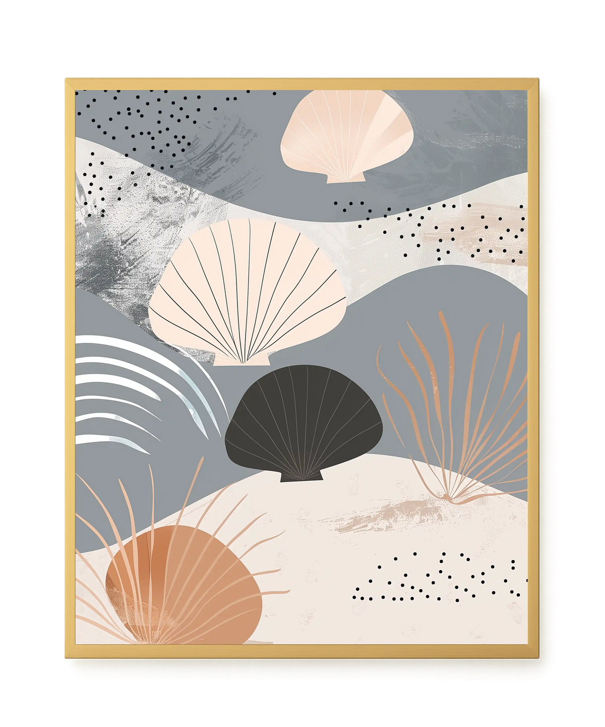 Abstract Shells Canvas Print