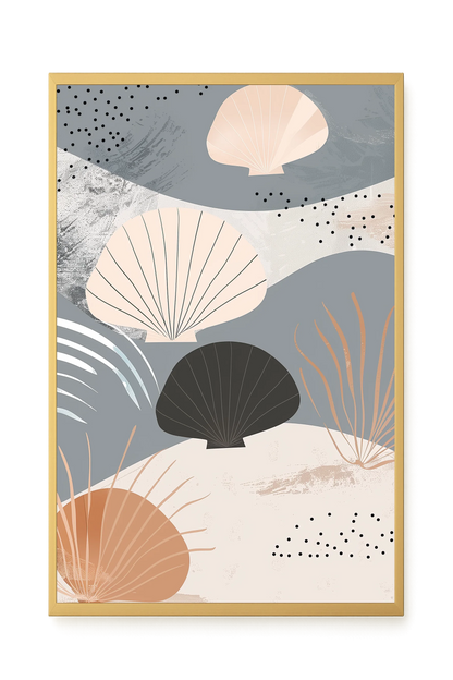 Abstract Shells Canvas Print
