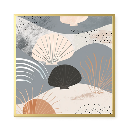 Abstract Shells Canvas Print