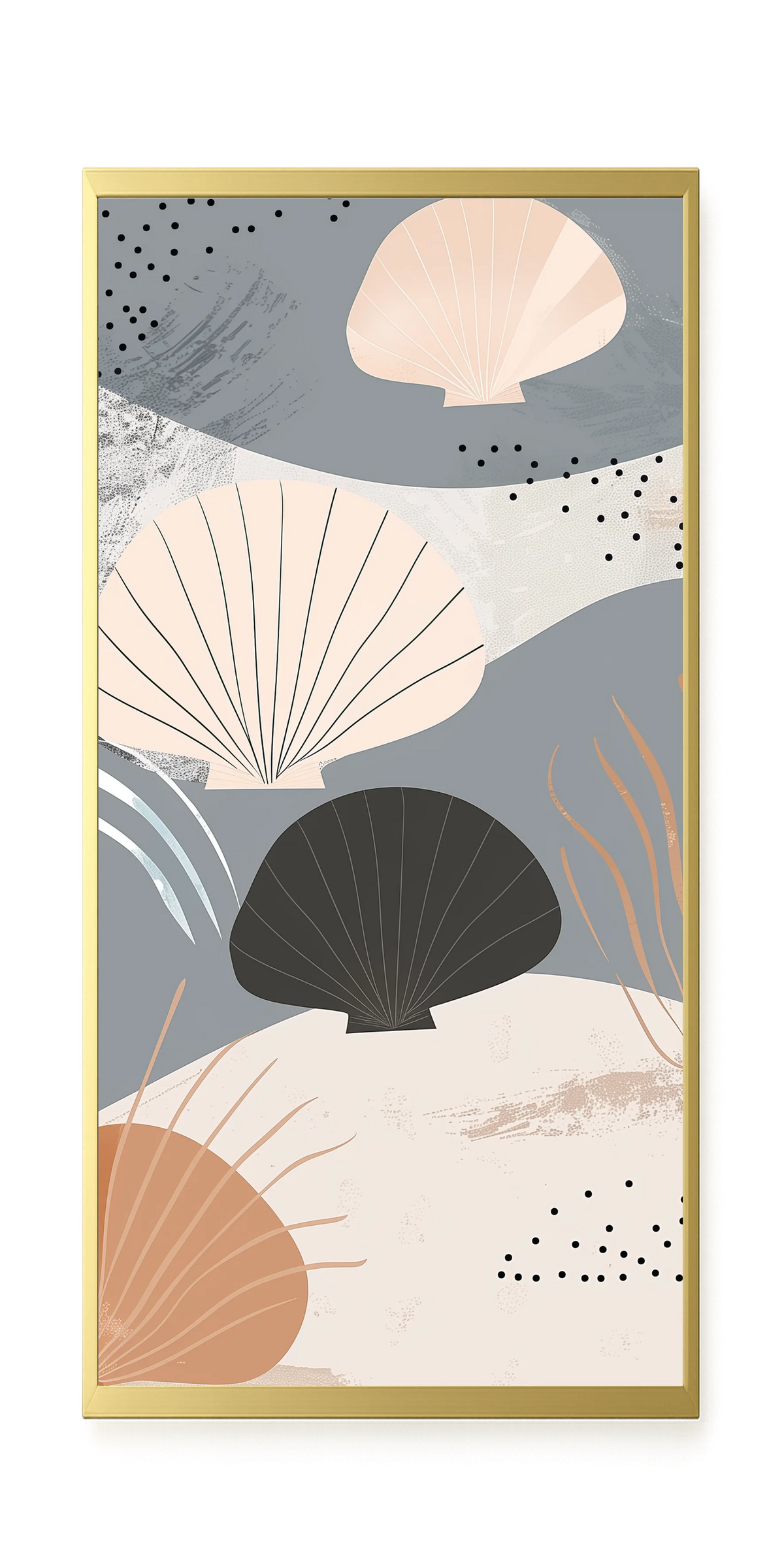 Abstract Shells Canvas Print
