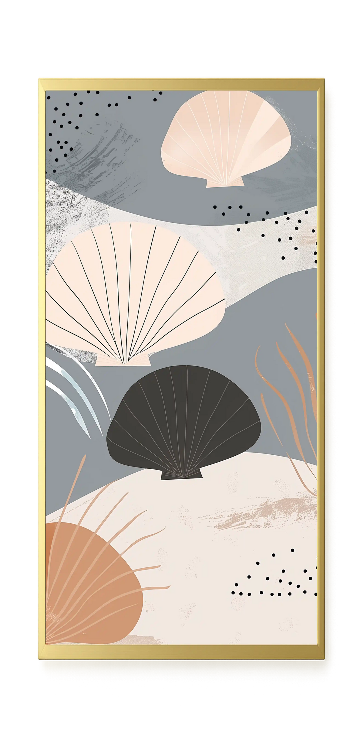 Abstract Shells Canvas Print