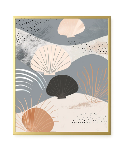 Abstract Shells Canvas Print
