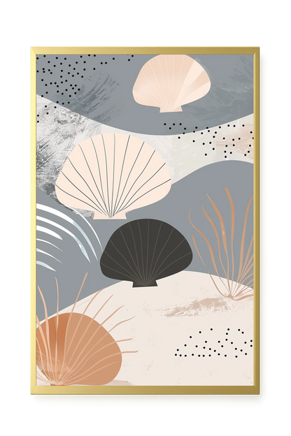 Abstract Shells Canvas Print