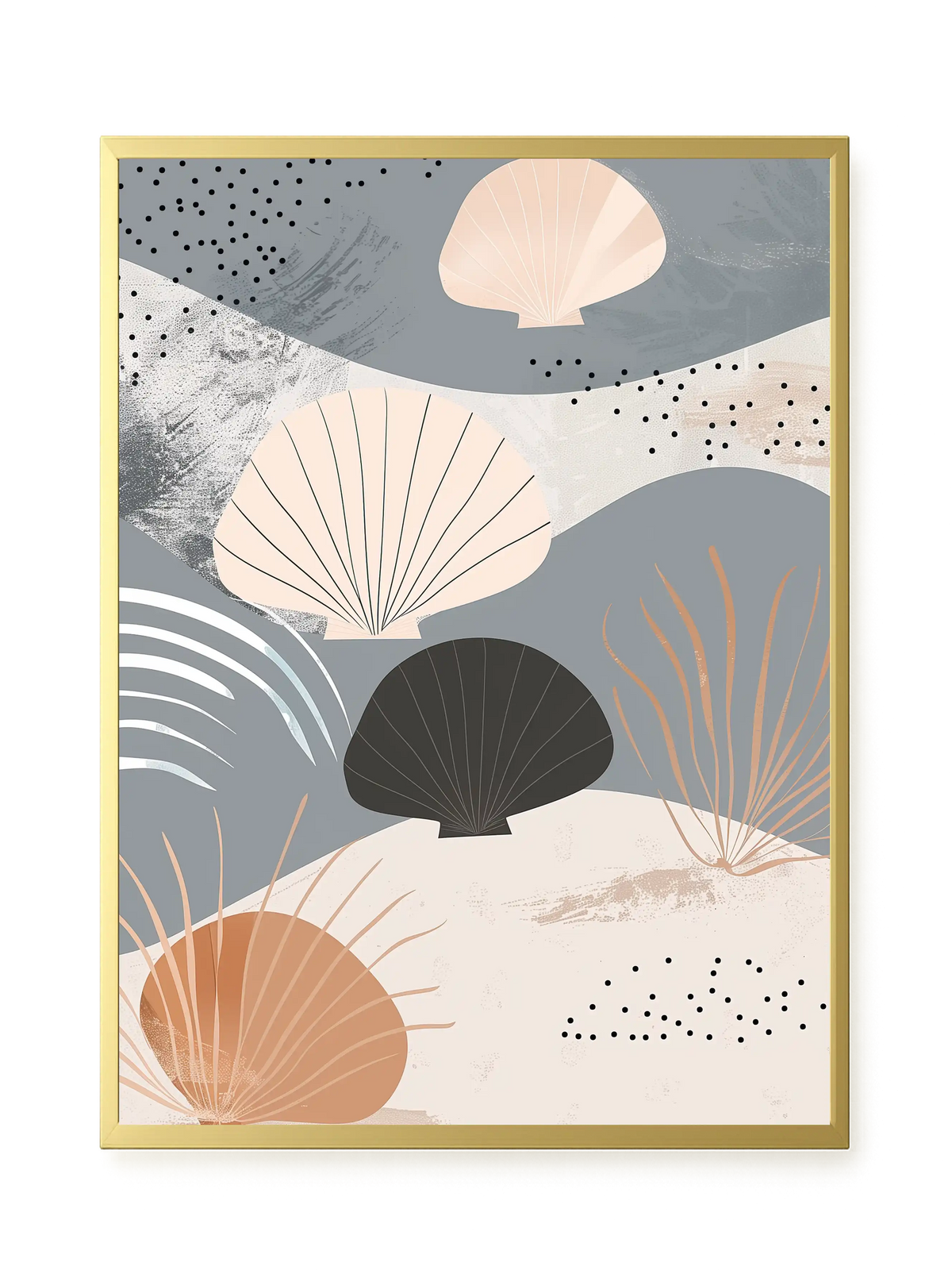 Abstract Shells Canvas Print