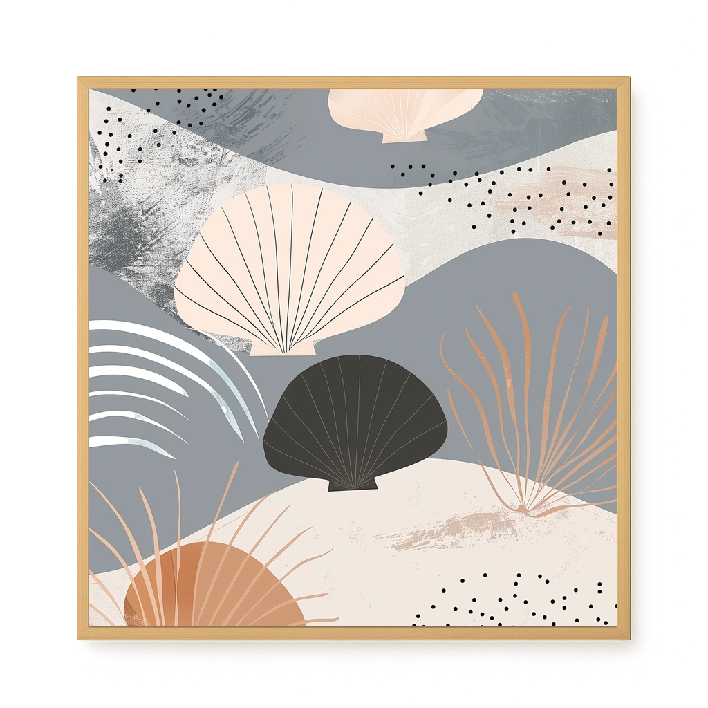 Abstract Shells Canvas Print