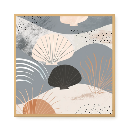 Abstract Shells Canvas Print