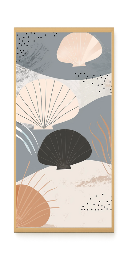 Abstract Shells Canvas Print