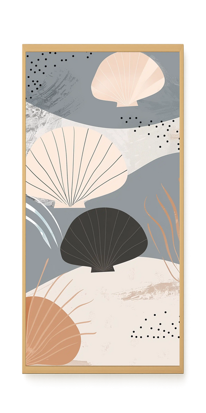 Abstract Shells Canvas Print