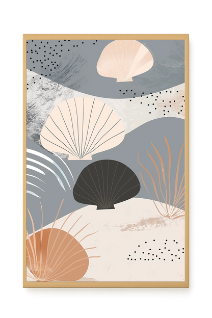 Abstract Shells Canvas Print