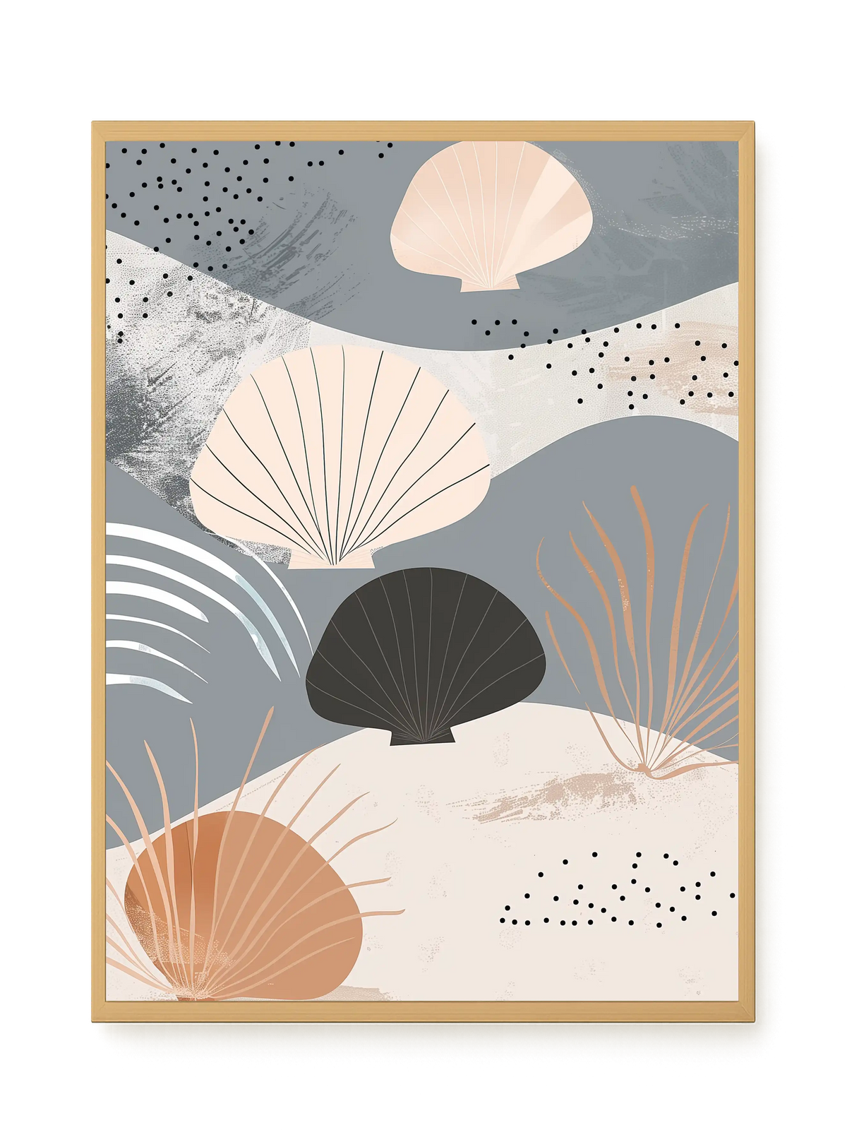 Abstract Shells Canvas Print