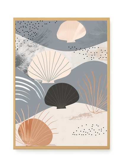 Abstract Shells Canvas Print