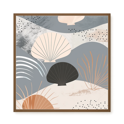 Abstract Shells Canvas Print