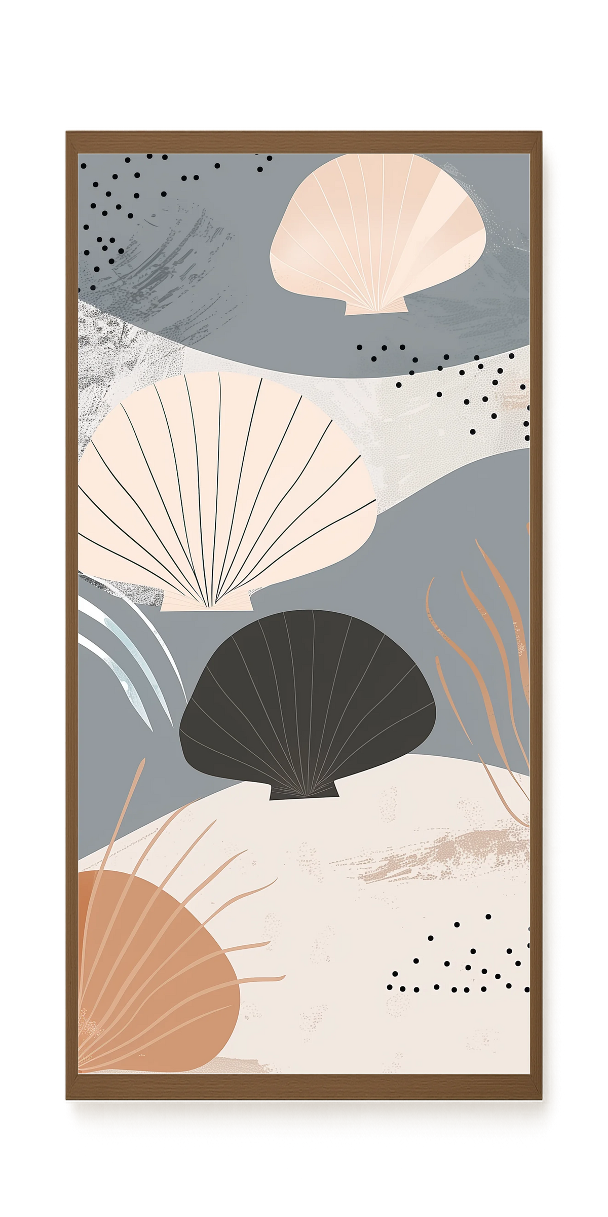Abstract Shells Canvas Print