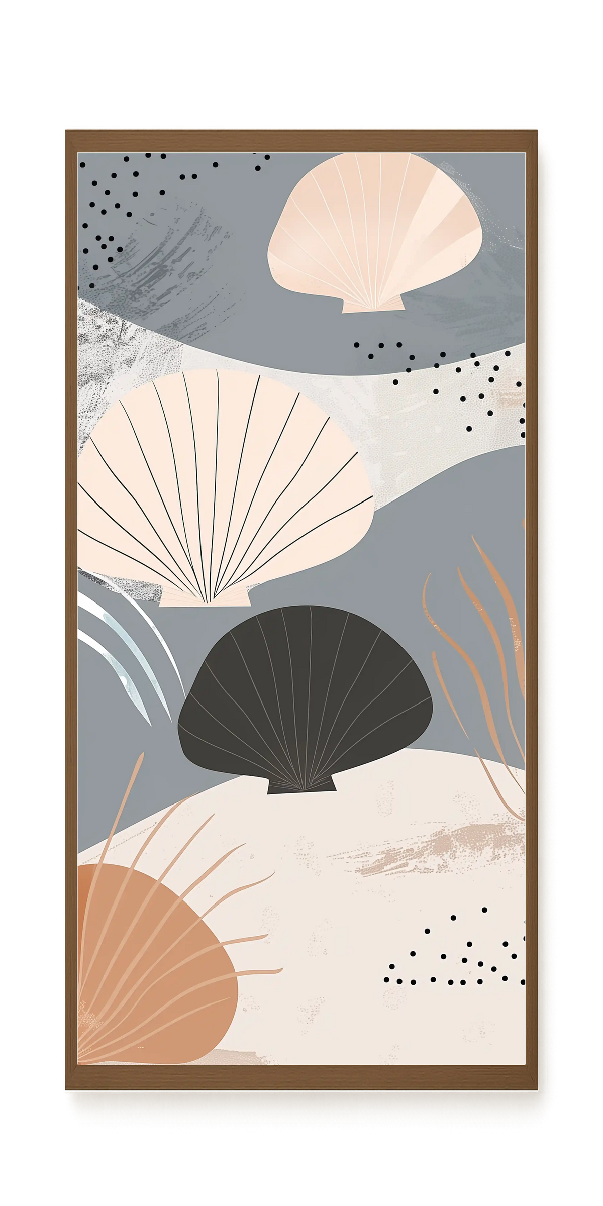 Abstract Shells Canvas Print