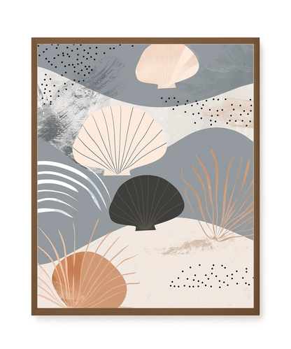 Abstract Shells Canvas Print