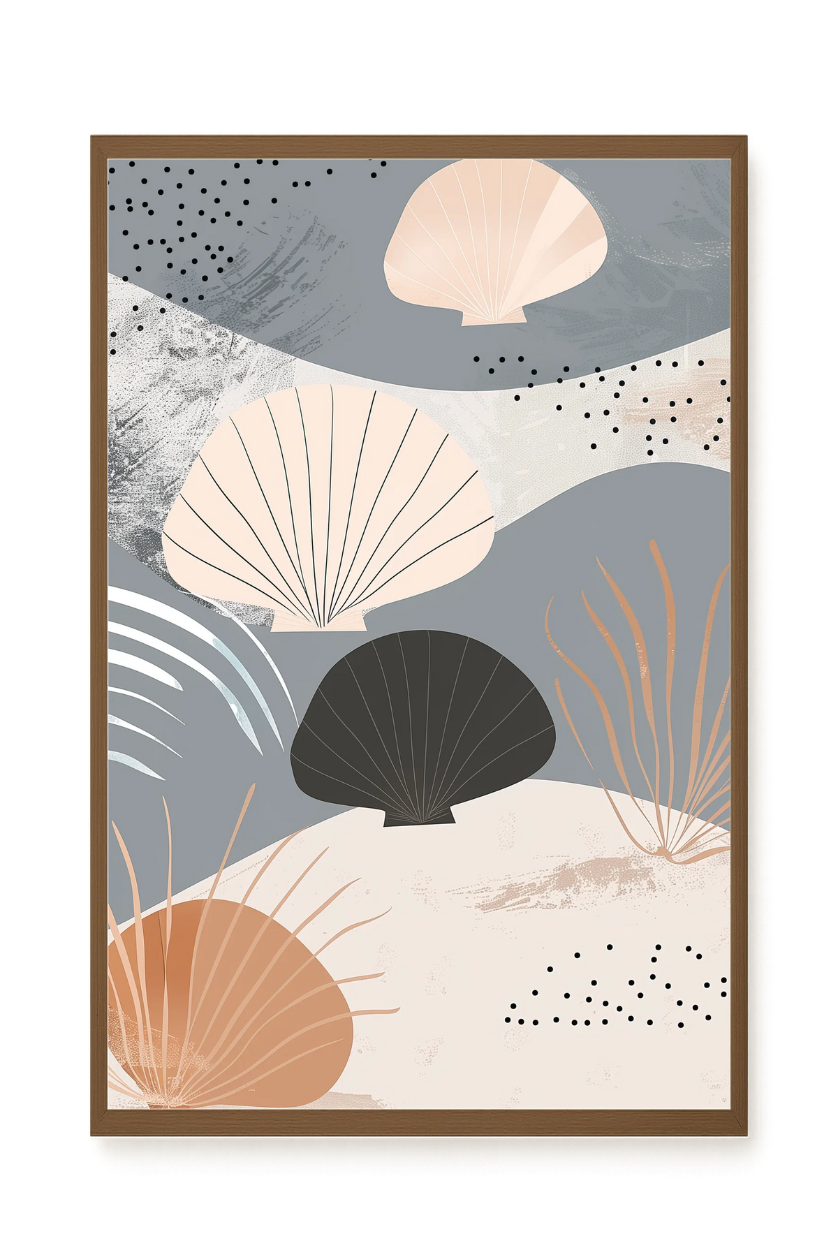 Abstract Shells Canvas Print
