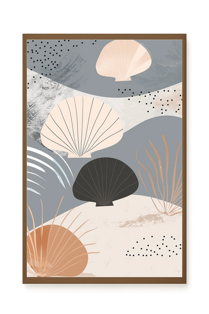 Abstract Shells Canvas Print