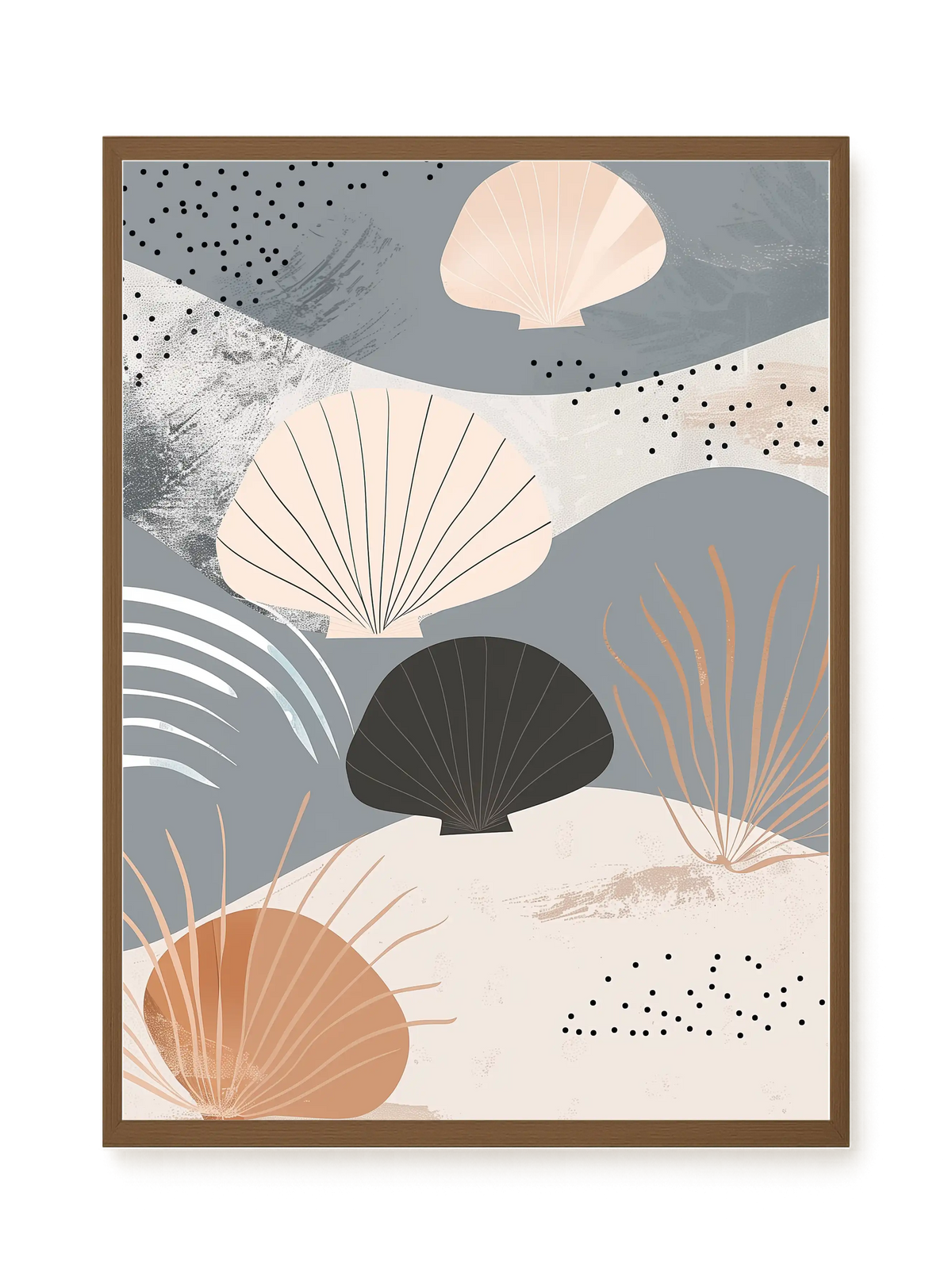 Abstract Shells Canvas Print