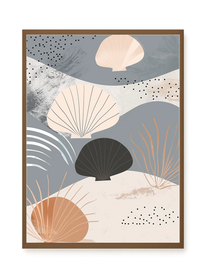 Abstract Shells Canvas Print