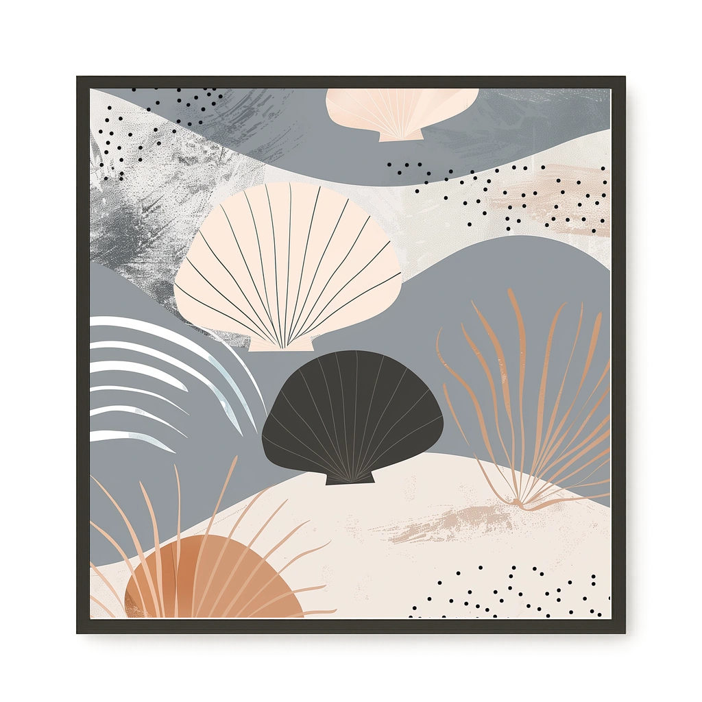 Abstract Shells Canvas Print