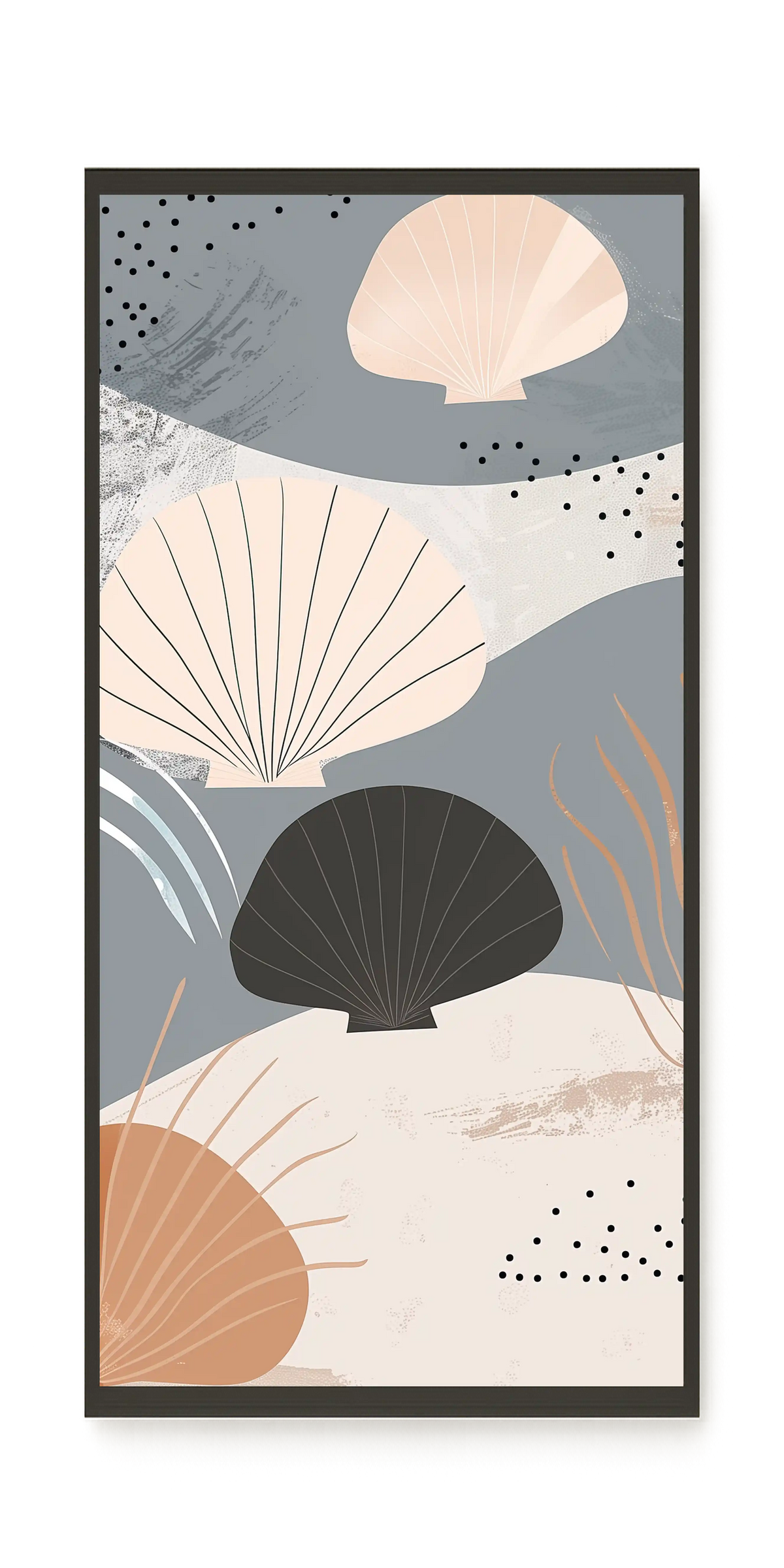 Abstract Shells Canvas Print