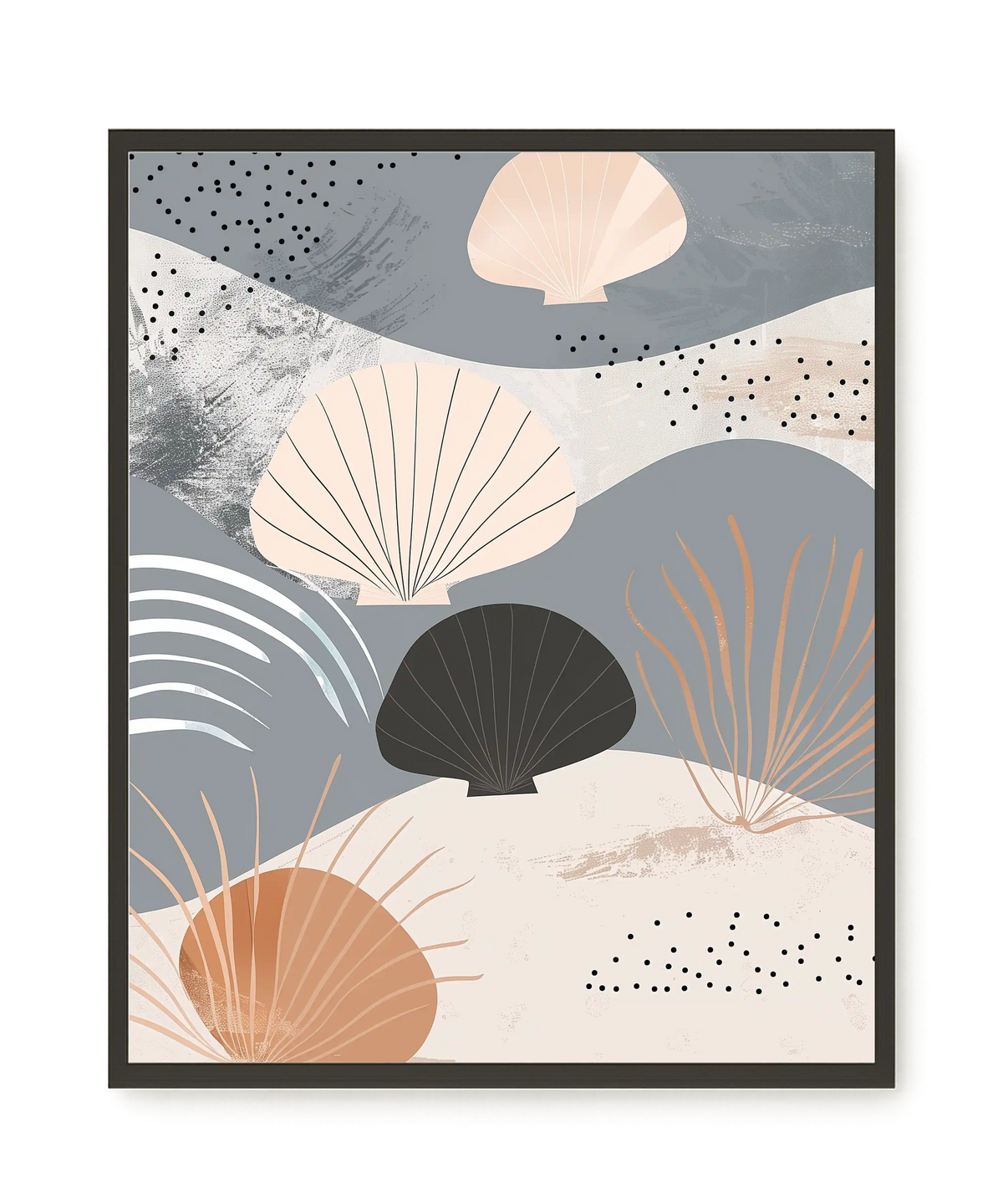 Abstract Shells Canvas Print