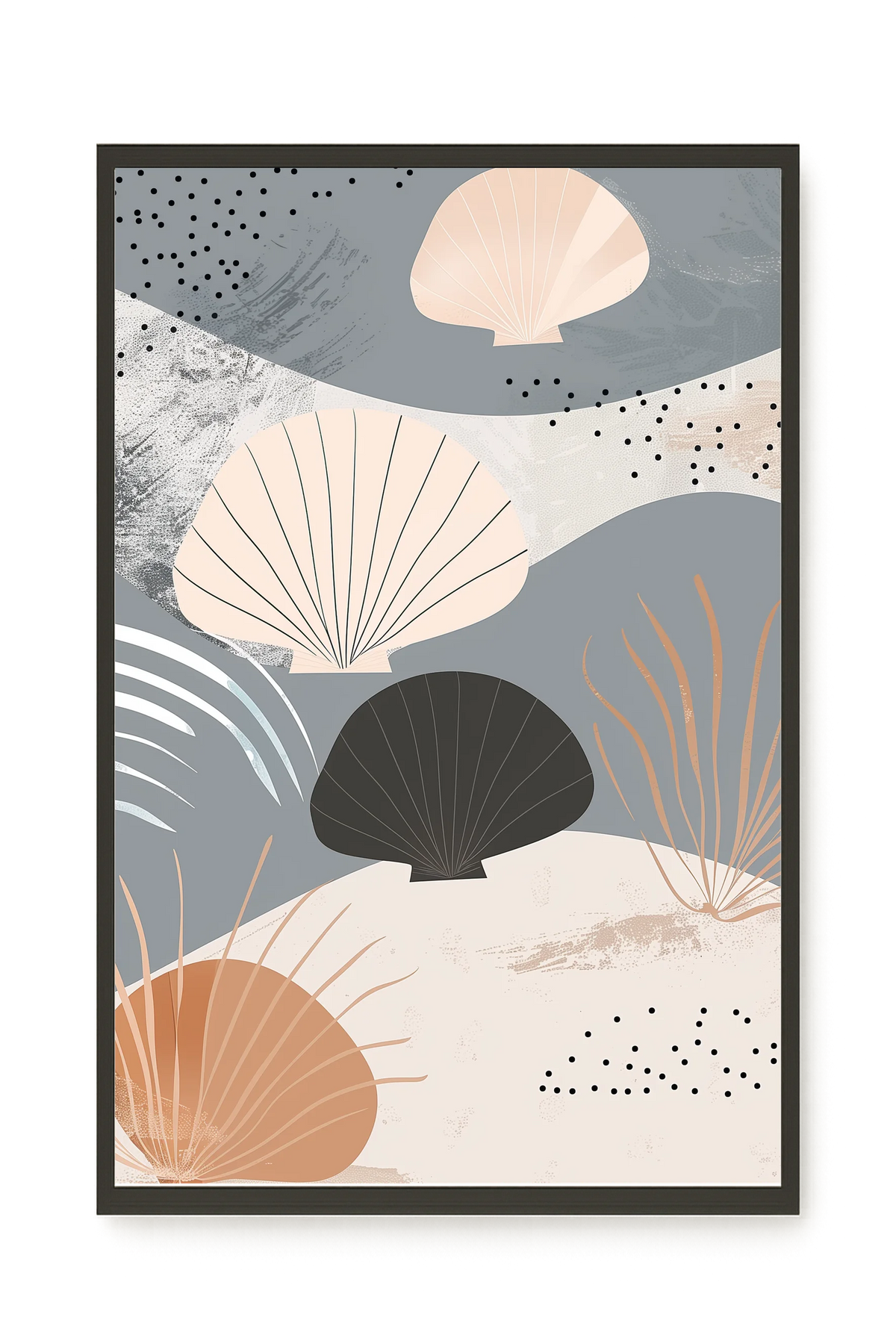 Abstract Shells Canvas Print