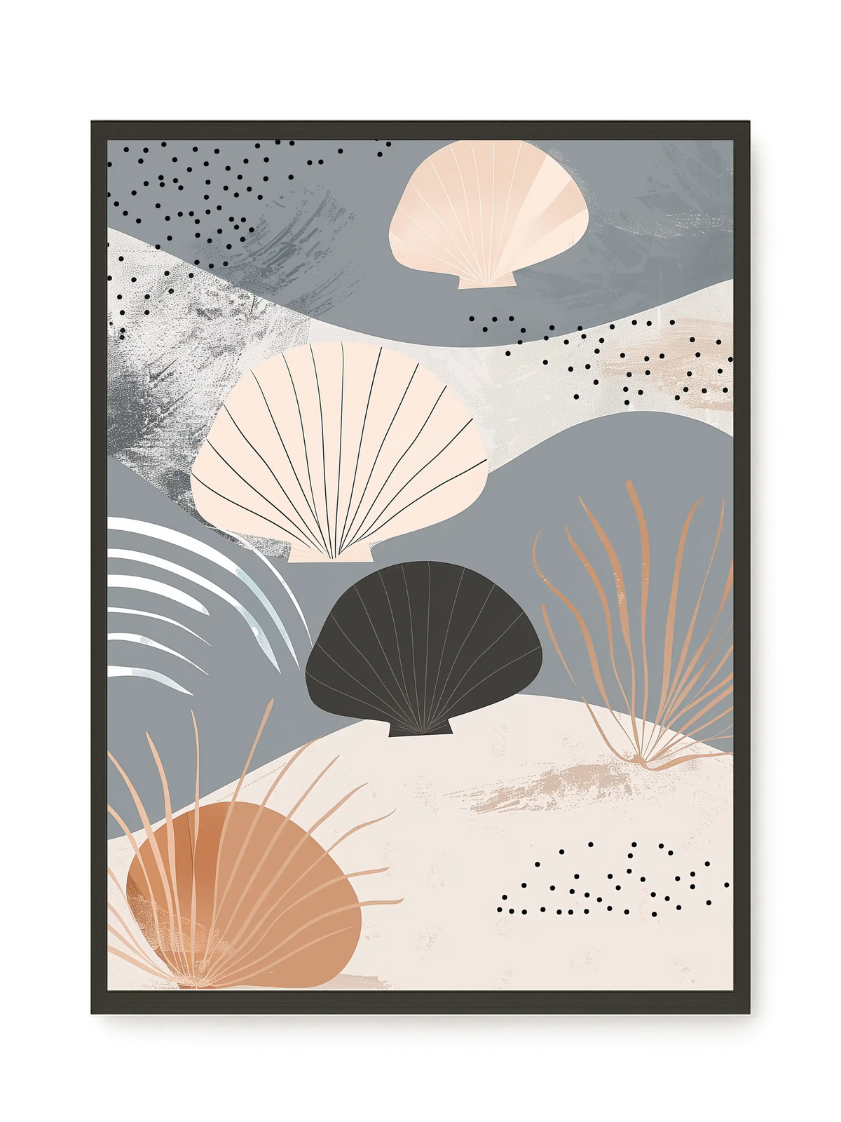 Abstract Shells Canvas Print