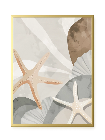 Starfish Calm Canvas Wall Art