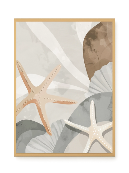 Starfish Calm Canvas Wall Art