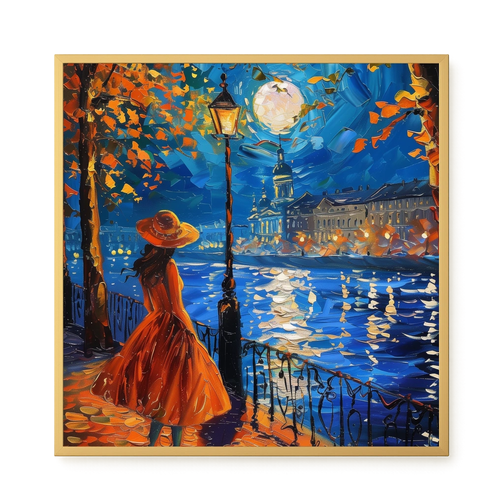 Moonlight Walk Canvas Wall Art