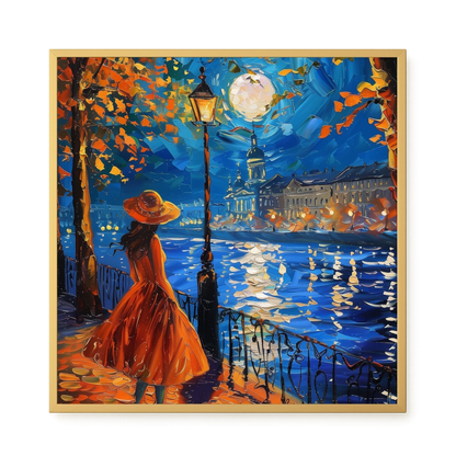 Moonlight Walk Canvas Wall Art