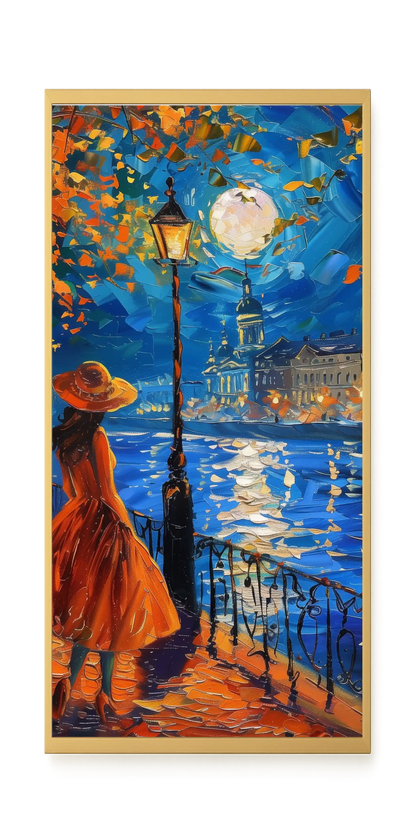 Moonlight Walk Canvas Wall Art