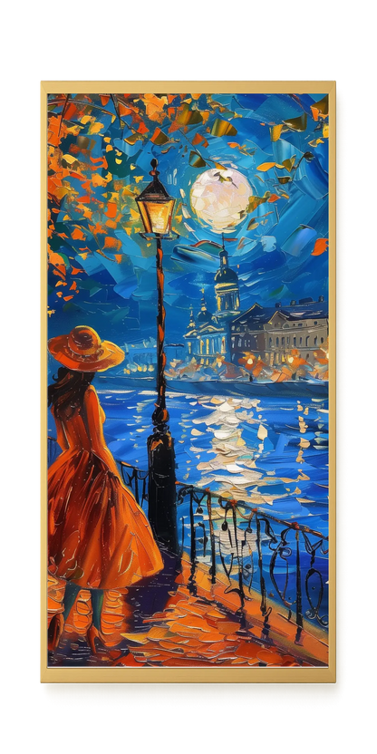 Moonlight Walk Canvas Wall Art