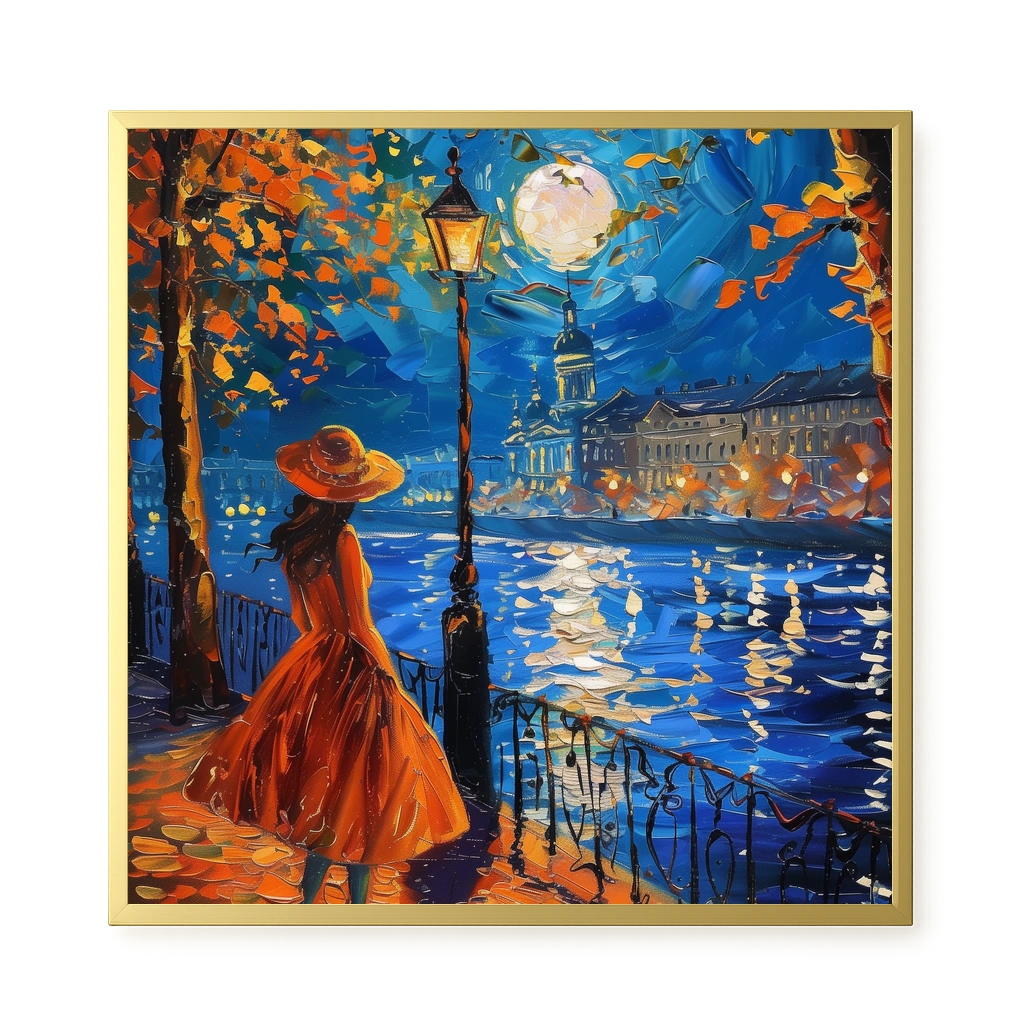 Moonlight Walk Canvas Wall Art