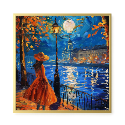Moonlight Walk Canvas Wall Art
