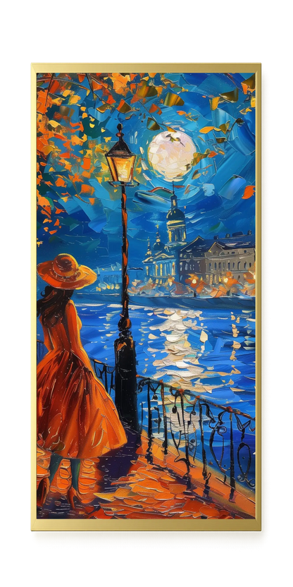 Moonlight Walk Canvas Wall Art