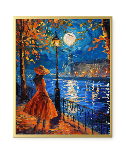 Moonlight Walk Canvas Wall Art
