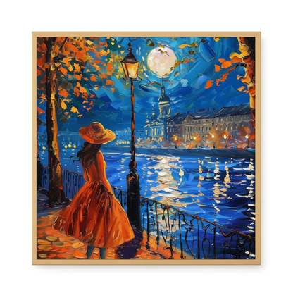 Moonlight Walk Canvas Wall Art