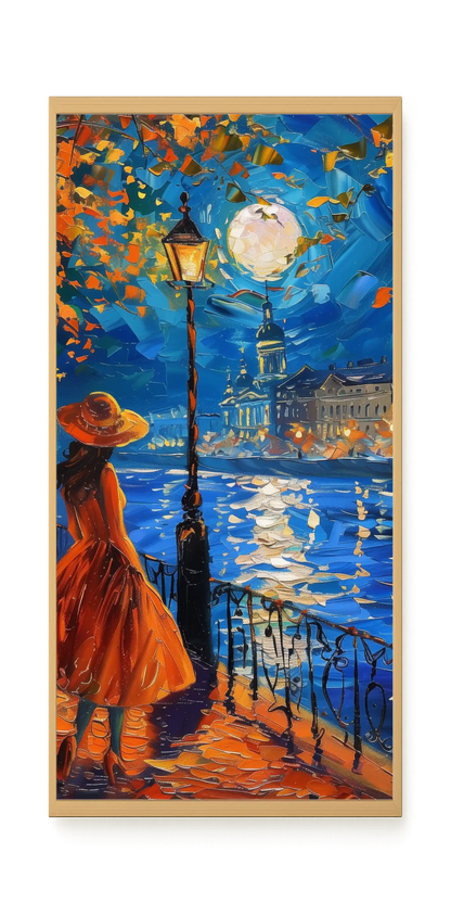 Moonlight Walk Canvas Wall Art