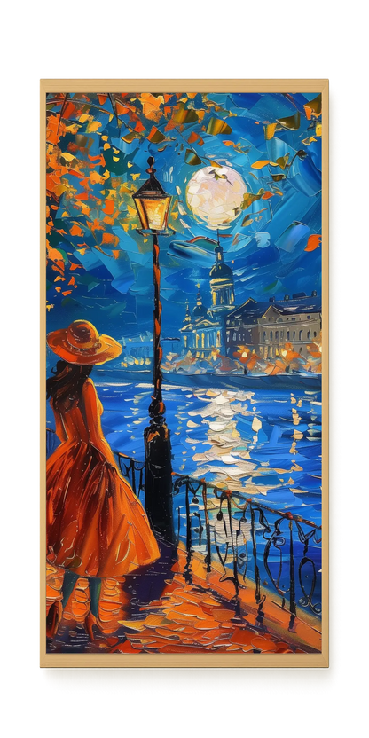 Moonlight Walk Canvas Wall Art