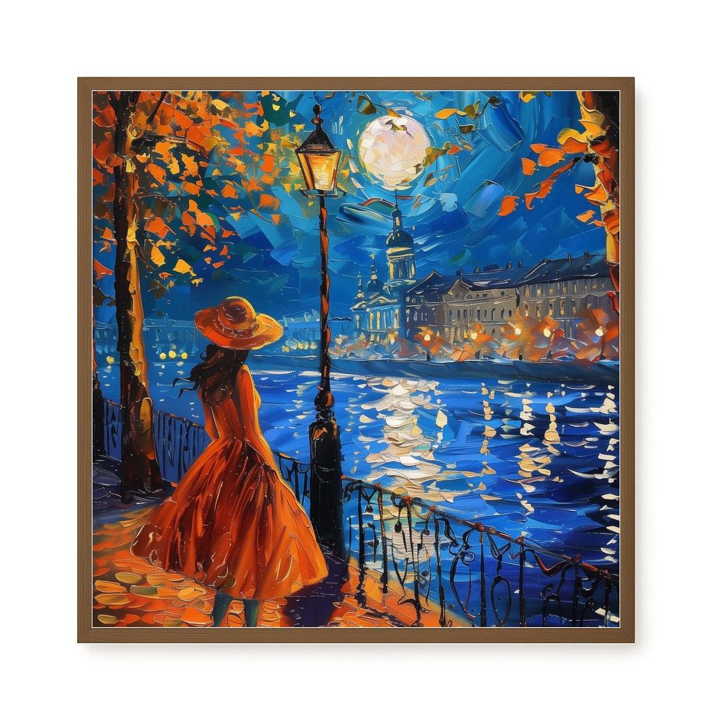 Moonlight Walk Canvas Wall Art