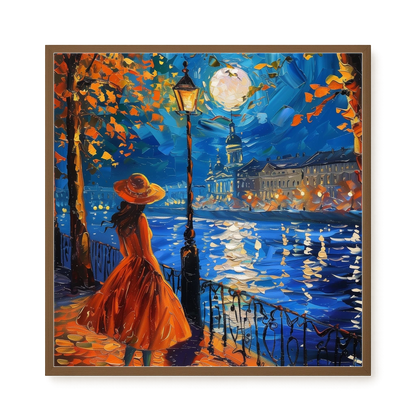 Moonlight Walk Canvas Wall Art