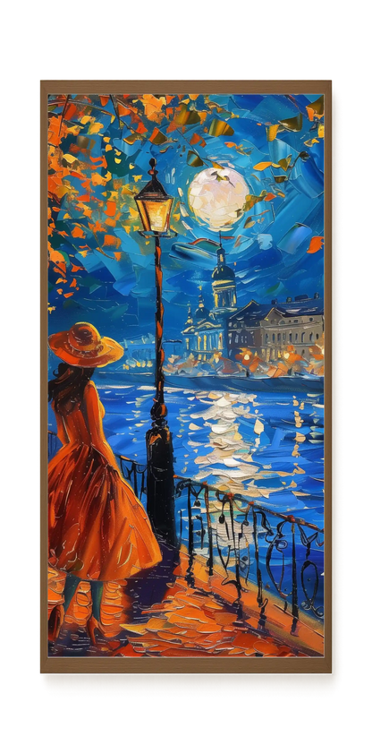 Moonlight Walk Canvas Wall Art