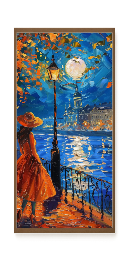 Moonlight Walk Canvas Wall Art