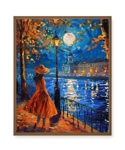 Moonlight Walk Canvas Wall Art