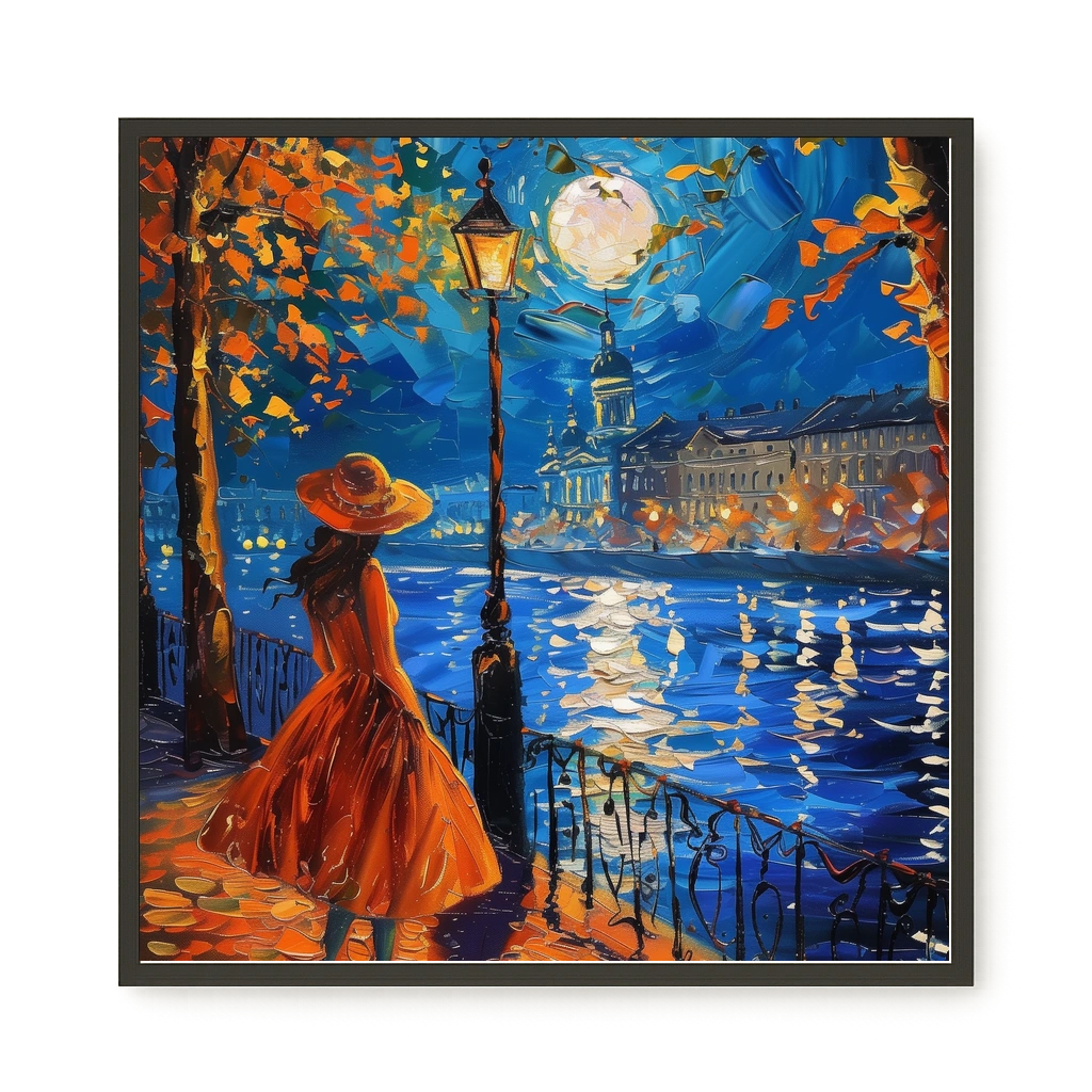 Moonlight Walk Canvas Wall Art